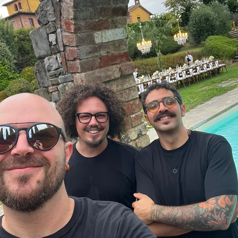 Poolside crew
